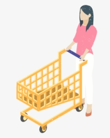 Girl With Cart Clipart Png Image Free Download Searchpng, Transparent Png, Transparent PNG