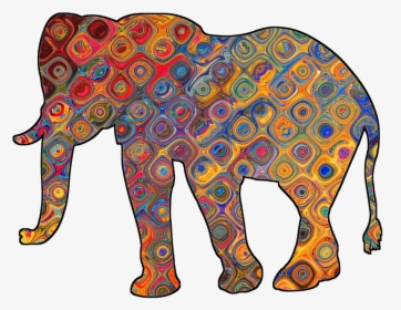 Elephant, Motive, Decorations, More Colourful - Colourful Indian Elephant, HD Png Download, Transparent PNG