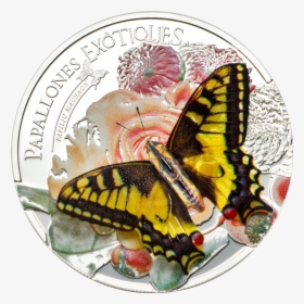 Andorra 2013 5 Diners Papilio Machaon - Andorra 3d Butterfly Coin, HD Png Download, Transparent PNG