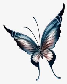 Butterfly Beautiful Flower Clipart, HD Png Download, Transparent PNG
