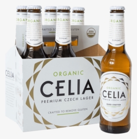 A Case Of Six Celia Beer Bottles - Gluten Free Beer Label, HD Png Download, Transparent PNG