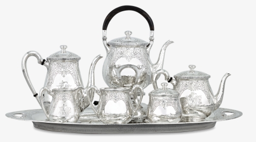 Eleder Hickok Seven Piece Coffee And Tea Service - Silver Tea Transparent, HD Png Download, Transparent PNG