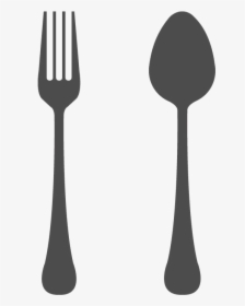 Spoon Svg Png Icon - Spoon And Fork Clipart Black And ...