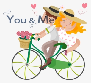 Biking Love Couple, HD Png Download, Transparent PNG