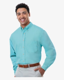 Mens Long Sleeve Tall Easy Care Poplin - Man, HD Png Download, Transparent PNG