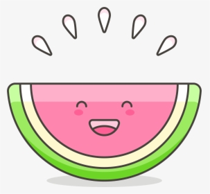 Clip Art Cartoon Cute - Cartoon Watermelon With Face, HD Png Download, Transparent PNG