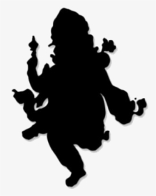 Lord Ganesh Png Transparent Images - Silhouette, Png Download, Transparent PNG