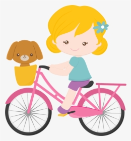 Clipart Bicycle Toy Bike - Girls Bicycle Cartoon Hd, HD Png Download, Transparent PNG