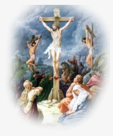 Bible Christian Of Cross Jesus Religion Crucifixion - God At The Cross, HD Png Download, Transparent PNG