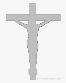 Jesus Clipart Crucifix - Outline Jesus, HD Png Download, Transparent PNG