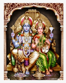 Lord Vishnu With Lakshmi, HD Png Download, Transparent PNG