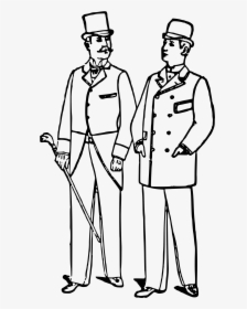 Men S Suits 1892 Clip Arts - Men In White Suits Clipart, HD Png Download, Transparent PNG