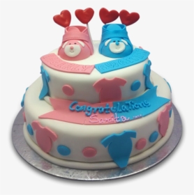 Baby Shower Double Decker Cake, HD Png Download, Transparent PNG