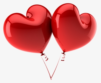 Dashing Heart Balloons Png - Heart Shaped Balloons Png, Transparent Png, Transparent PNG