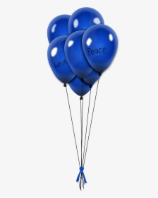 Blue And White Balloon Png, Transparent Png, Transparent PNG