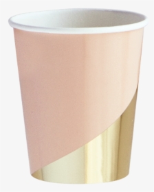 Pink Paper Party Cups - Vaisselle Jetable Rose Et Or, HD Png Download, Transparent PNG