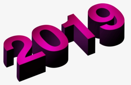 3d Numeric 2019 Purple Png - Graphic Design, Transparent Png, Transparent PNG
