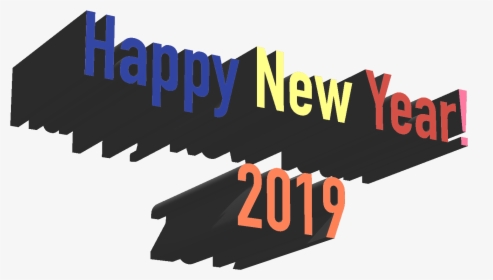 Happynew Year 2019 Dribbble Image 2019 Digital Art - Graphic Design, HD Png Download, Transparent PNG