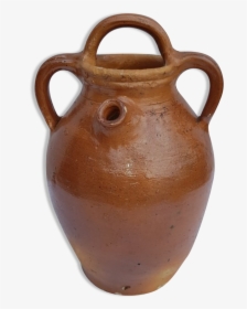Former Water Glazed Terracotta Pot With 3 Handles - Earthenware, HD Png Download, Transparent PNG