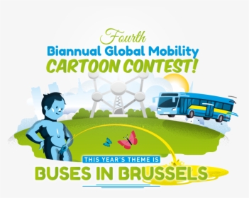 The 4th Biannual Global Mobility Cartoon Contest 2019, - Belgia Cartoon Contest, HD Png Download, Transparent PNG