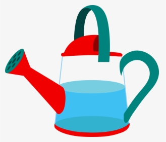 Half Full Watering Can - Cartoon Watering Can Clipart, HD Png Download, Transparent PNG