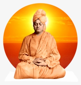 #vivekananda #hindu #god #india - Swami Vivekananda Doing Meditation, HD Png Download, Transparent PNG
