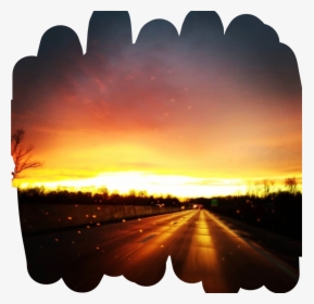 #sunny #sunrise #sun #sunset #road #background #remixit, HD Png Download, Transparent PNG