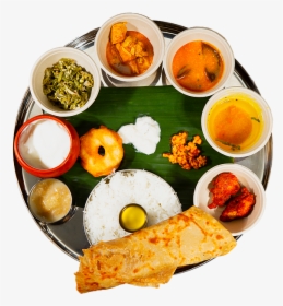 Transparent Indian Food Png - Indian Meals Food Top View Png, Png Download, Transparent PNG