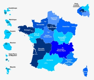 France Clipart Background - French Regions, HD Png Download, Transparent PNG