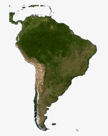 This Example Makes A Satellite Jpg Photo Of South America - Map, HD Png Download, Transparent PNG