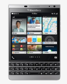 Blackberry Mobile Png Free Download - Black Berry Passport Silver, Transparent Png, Transparent PNG