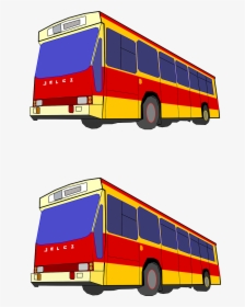 Red Yellow Blue Bus, HD Png Download, Transparent PNG