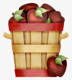 Fall Apple Basket Clip Art, HD Png Download, Transparent PNG