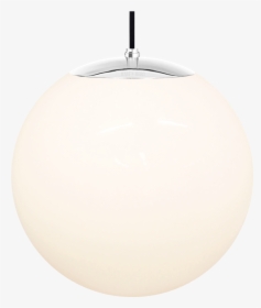 Opal Globe Pendant Chrome 400mm - Lampshade, HD Png Download, Transparent PNG