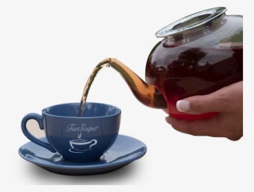Tea Cup, Teascapes - Tea Kettle To Cup Png, Transparent Png, Transparent PNG
