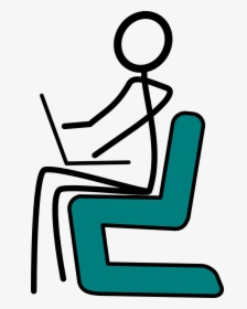 Stick Figure Sitting Down, HD Png Download, Transparent PNG