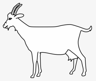 Clipart Goat File - Png Image Of Goat Outline, Transparent Png, Transparent PNG