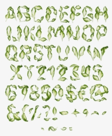 Pipal Leaves Font , Png Download - Leaves Font, Transparent Png, Transparent PNG