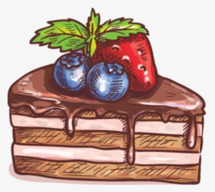 Elrees Cack Pic 220170630 8721 1elmrcj - Chocolate Cake Sketch, HD Png Download, Transparent PNG
