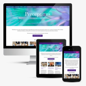 Perceptions Marketing Solutions Website - Website, HD Png Download, Transparent PNG