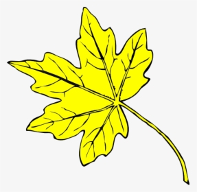 Yellow Leaf Clip Art At Clker - Fall Leaves Clip Art, HD Png Download, Transparent PNG