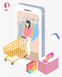 Mobile Shoping Png - Illustration, Transparent Png, Transparent PNG