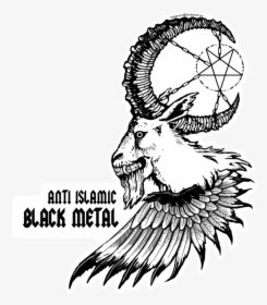 Beard Drawing Background - Burning Mosque Black Metal, HD Png Download, Transparent PNG