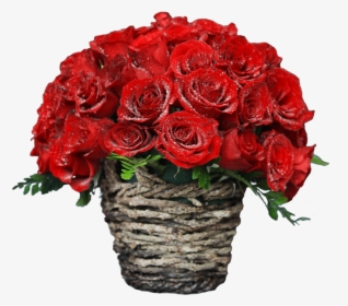 Kithul Basket With 50 Red Roses - Guldasta Png, Transparent Png, Transparent PNG