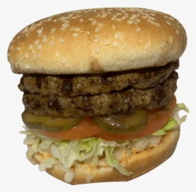 Double Jumbo Burger At Triangle Drive In Fresno Ca - Triangle Drive In, HD Png Download, Transparent PNG
