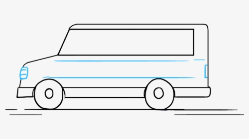 How To Draw School Bus - Model Car, HD Png Download, Transparent PNG