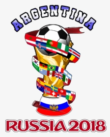 Argentina World Cup Russia - Caricaturas Argentina Mundial 2018, HD Png Download, Transparent PNG