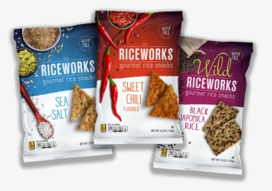 Bags Of Riceworks Gourmet Rice Snacks - Crisp Bread, HD Png Download, Transparent PNG