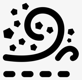 Strong Sand Dust Storm Sandstorm - Cloud Of Dust Icon, HD Png Download, Transparent PNG
