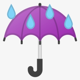 Umbrella With Rain Drops Icon - Umbrella Rain Icon Png, Transparent Png, Transparent PNG